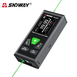 SNDWAY Dual Laser Distance Meter Rechargeable Bilateral Laser Rangefinder 200m 120m Digital Tape Measure Angle Measurment Tool