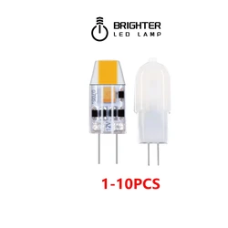 1-10PCS Super Helle Warm Cold White Mini G4 Led AC/DC 12v 1,2 w 1,5 w Cob Licht Lampe Ersetzen 20w Halogen Für Kronleuchter Scheinwerfer