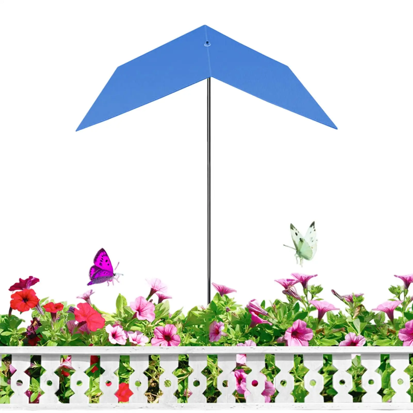 50x49cm Plant Umbrella Potted UV Protection Shade 24.2-inch High Pot Flower Bed Sunshade Garden Balcony Plant Sunshade