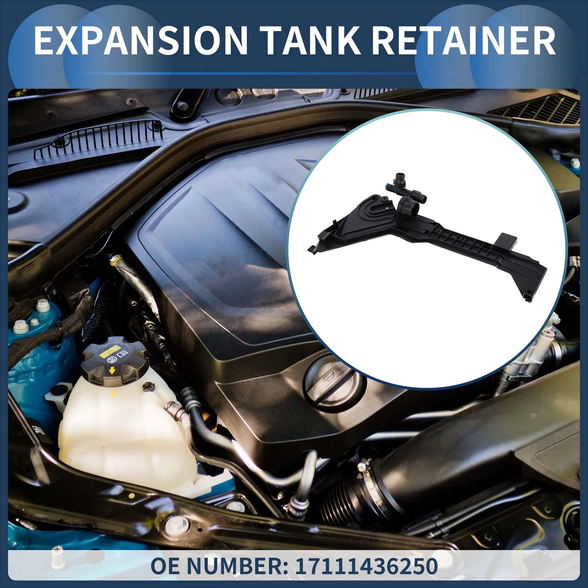 

UXCELL Manual Trans Radiator Coolant Tank Mounting Plate No.17111436250 for BMW E46