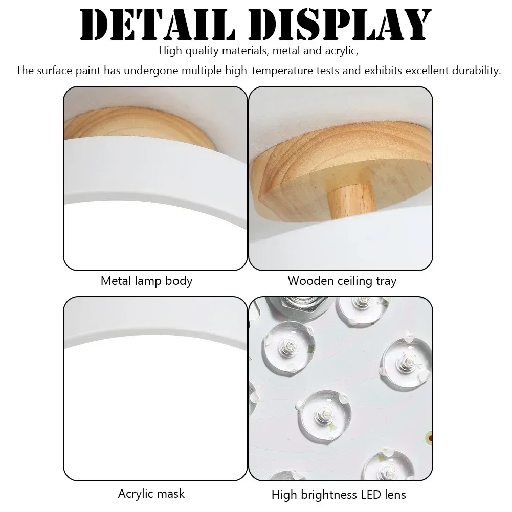 廊下用屋内ledシーリングライト-北欧風丸型ランプ-モダンシャンデリア-リビングルーム-寝室-キッチン照明用