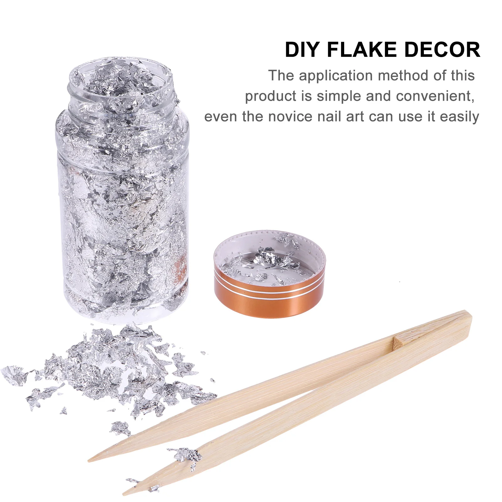 

1 set Gold Foil Art Decoration Glitter Foil Paper Stickers for DIY Nail Designs Manicure Supplies Party Theme Decorations