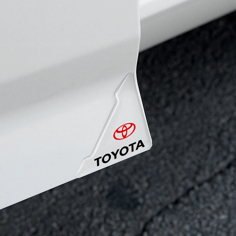 Car Silicone Door Corner Protector Cover Edge Guard Anti-Collision Scratch Auto Accessories For Toyota Camry Corolla Hilux Prius