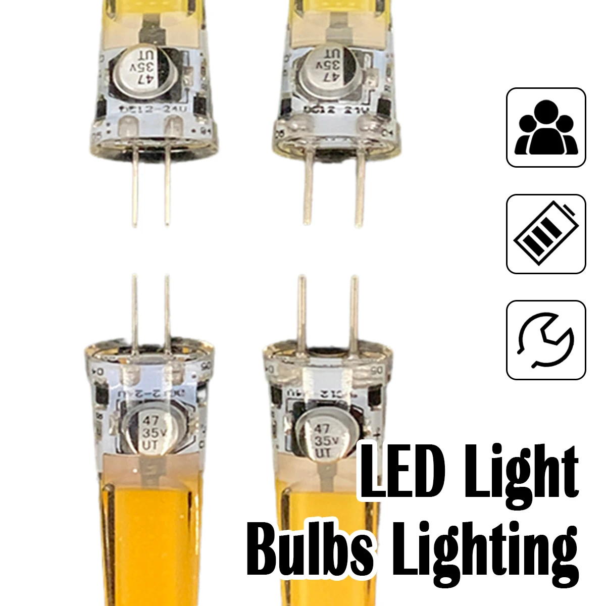 

G4 Gy6.35 Led Silicone Lamp 10w Bulb Cob Home 12volt Lights Cob2508 Halogen Spotlight Appliance Decoration Chandelier Light Warm