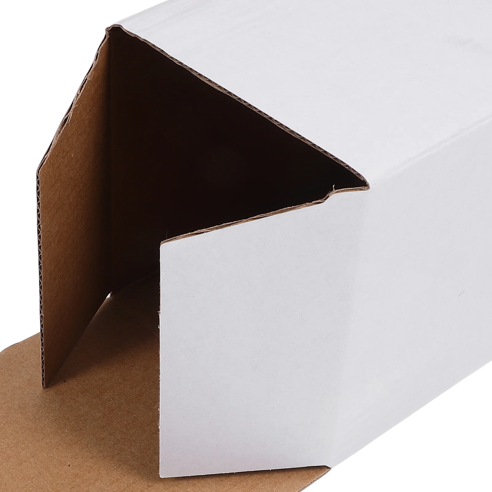 10 قطعة صناديق مموجة كبيرة كرتون بيضاء للشحن أطباق تخزين متحركة مستلزمات تعبئة النبيذ أكياس صندوق الهدايا #1