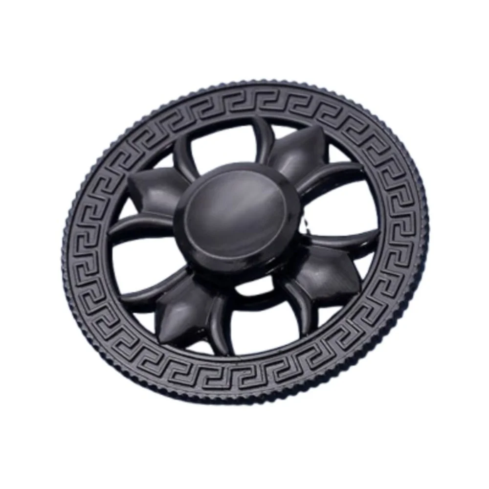 Round Fidget Spinner Toys Alleviate Fatigue Zinc Alloy Desktop Spinner Toys Metal Fingertip Gyro Christmas Gifts