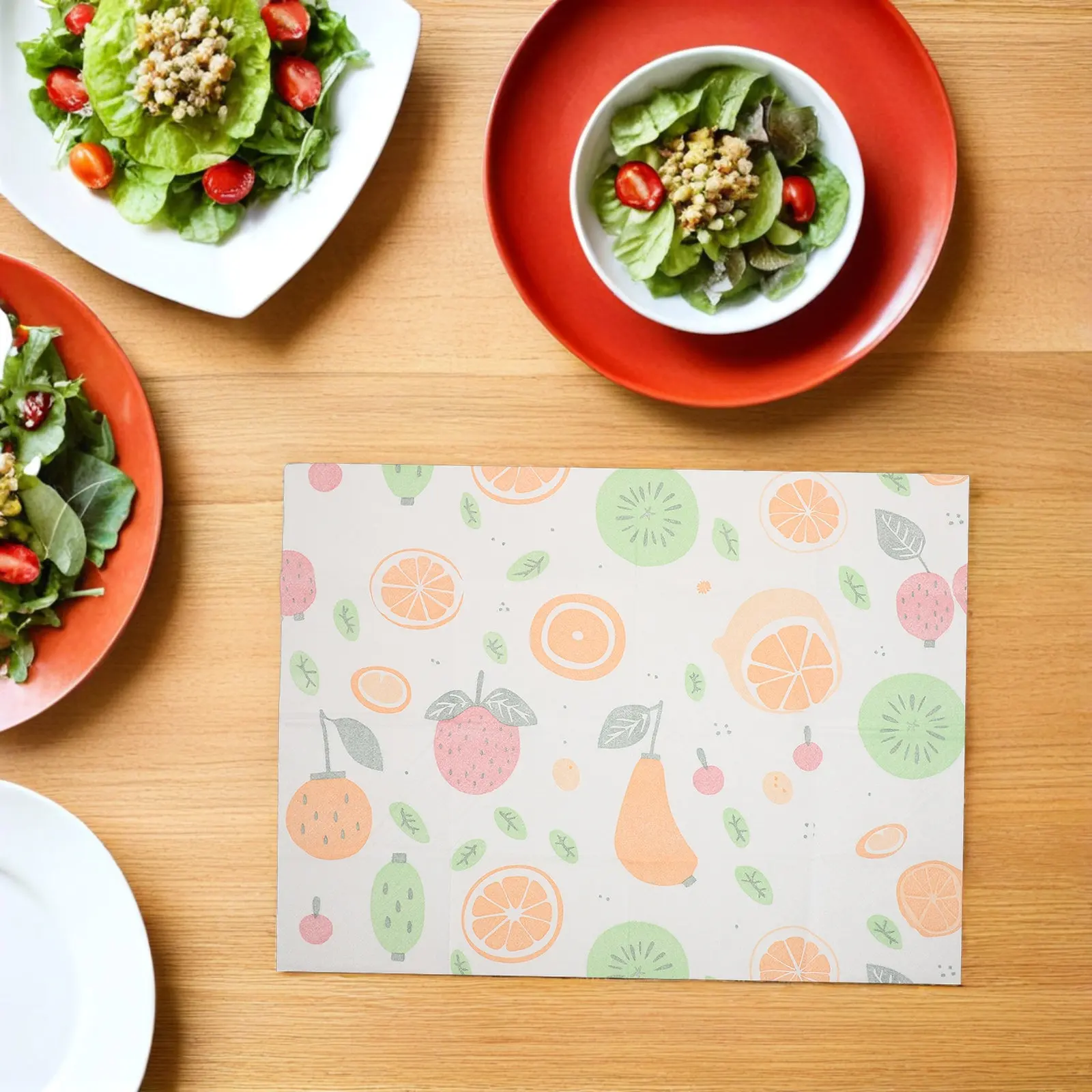 40Pcs Placemats Bright Cartoon Design Easy Clean Dining Mat for Home Travel Restaurant Use Reusable Table