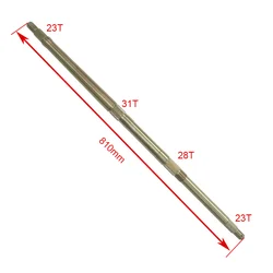 810mm Rear Axle Wheel Axle For Chinese 150cc 200cc 250cc ATV UTV Buggy Quad Bike Electric 4 Wheel Accessories
