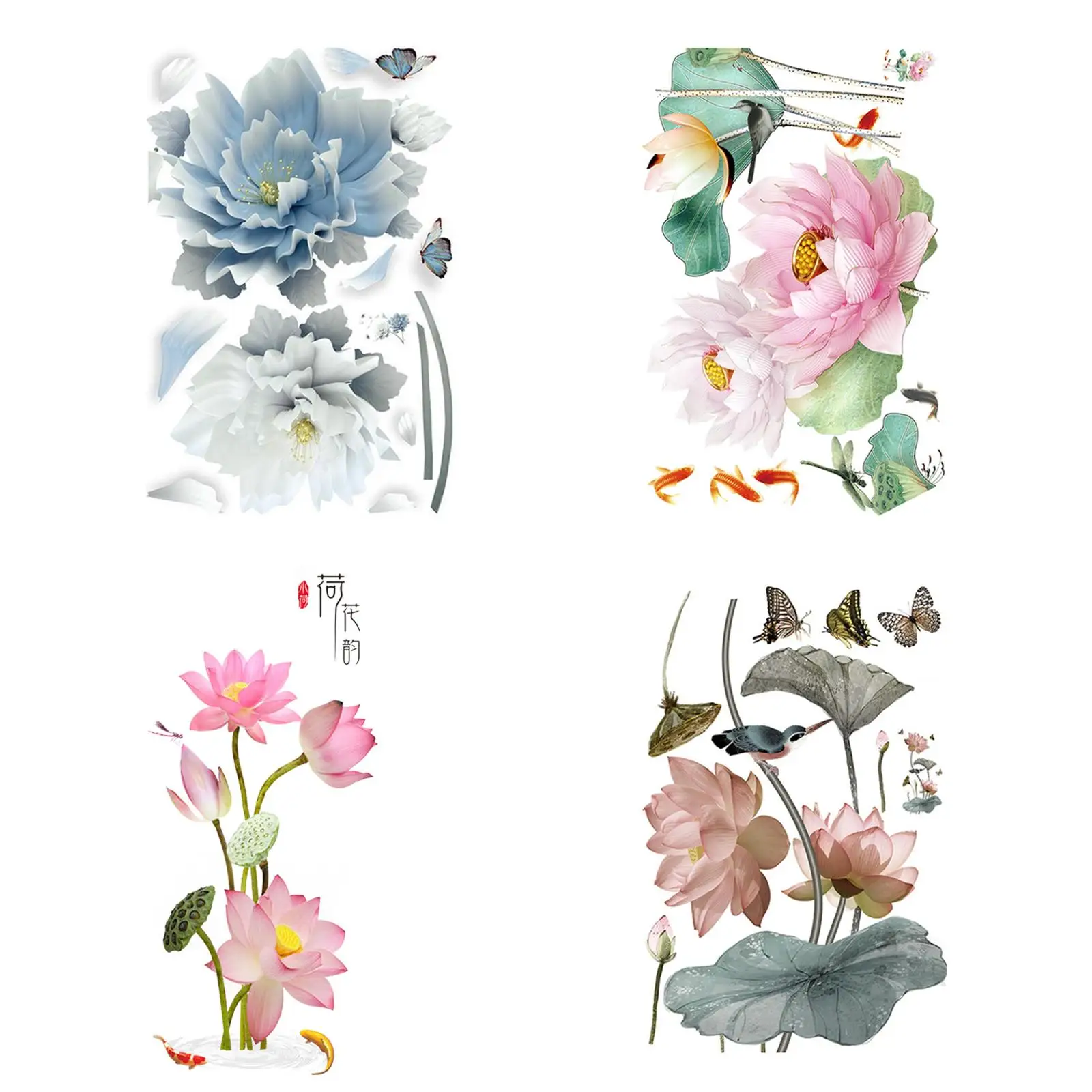 

Flower Wall Sticker Multifunctional Wallpaper Livingroom Wall Decal for Classroom Restroom Kids Room Door Window Decor Playroom