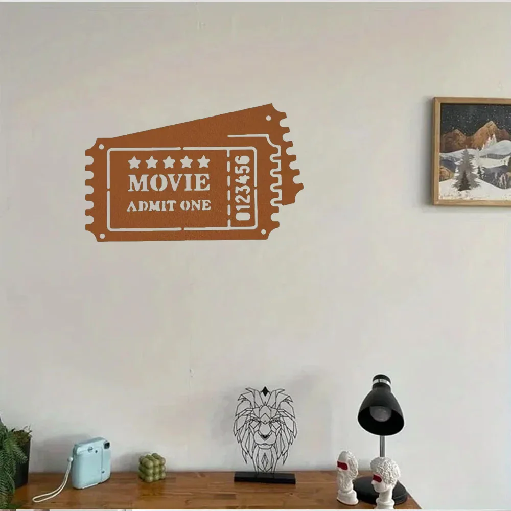 Delightful Metal Movie Reel Wall Art – Pleasing for Movie Theaters and Home Cinemas. Cheerful Decor