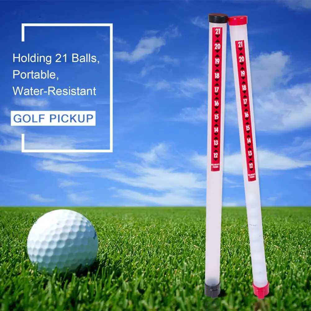 Golf Ball Retriever for Holding 21 Balls Golf Ball Pick-up Sucker Tool Release-Ready Head Ball Retriever Tool Golf Accessories