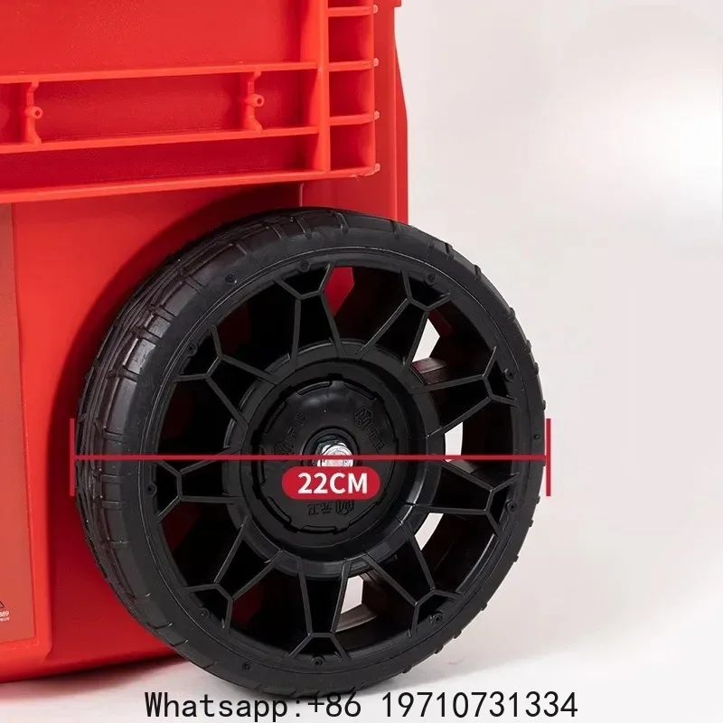 6 Floors Stackable Detachable Combination Toolbox Set Waterproof Portable Large Space Draw-bar Tool Box Wear-resistant Tool Case