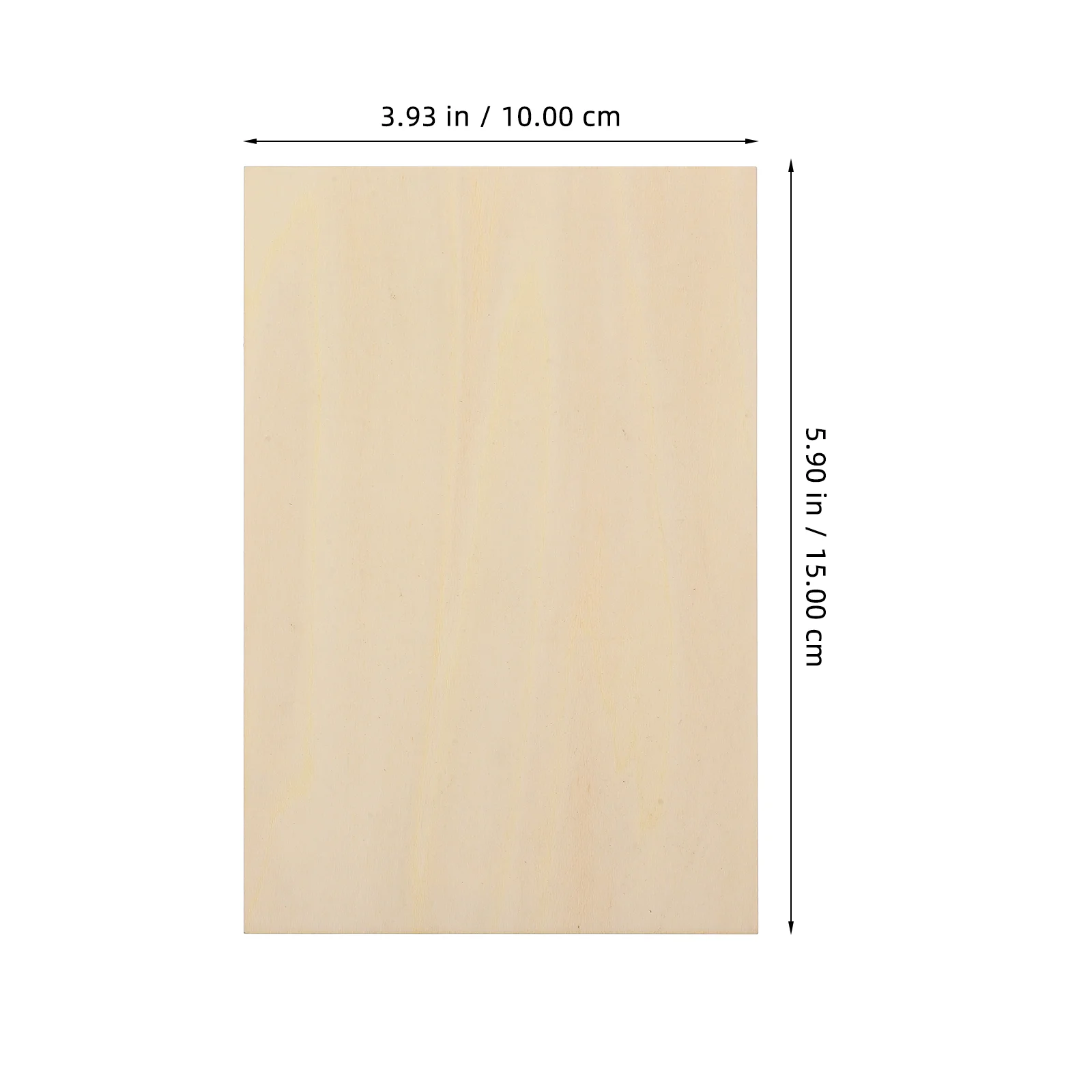 Panneau en copeaux de tilleul, panneau en bois non peint, blanc, planche inachevée, accessoire artisanal, bricolage, 15 pièces