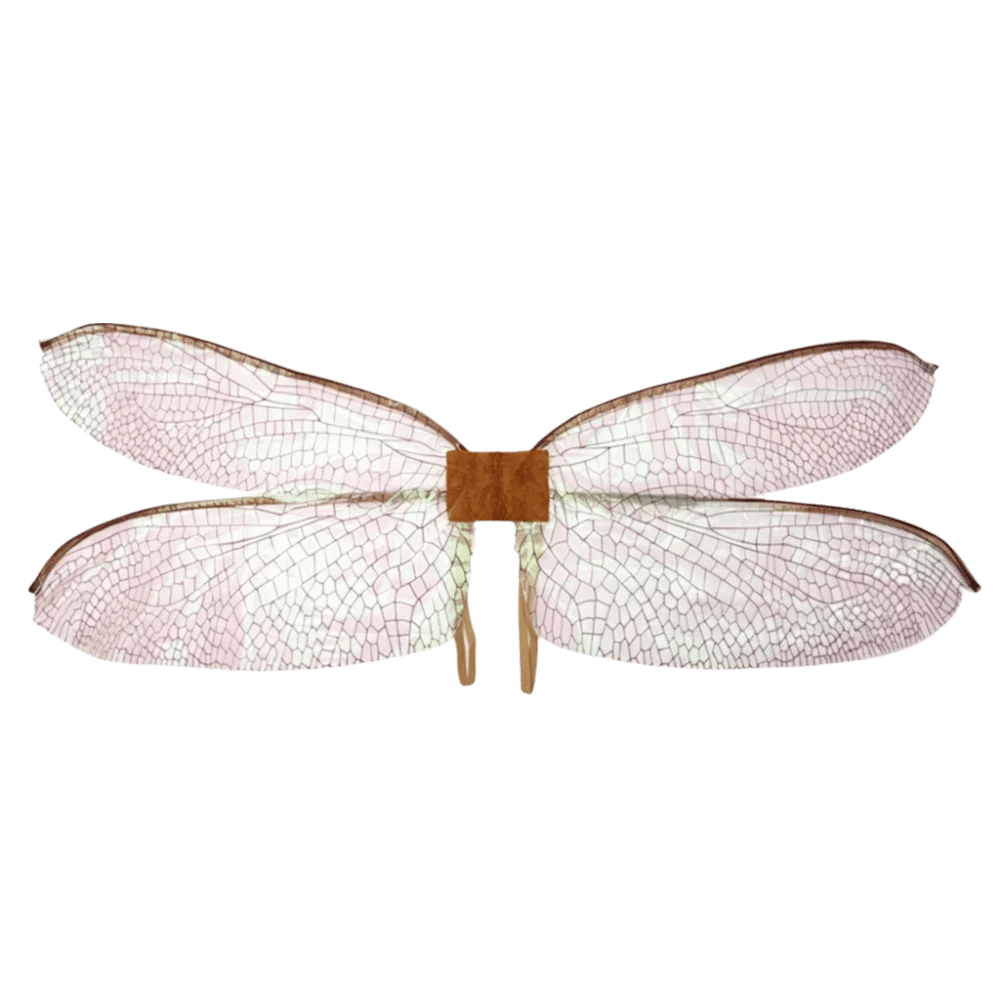 Chic Polyester Dragonfly Wings Iridescent Shimmer Fairy Elf Wings Transparent Mesh Large Costume Wings Festive Occasion