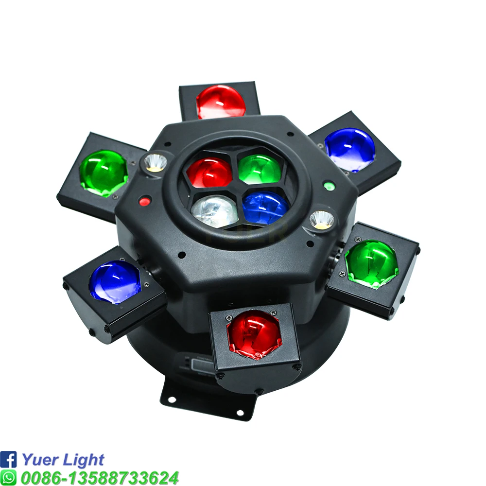 Imagem -04 - Yuer-dynamic Led Stage Light Leds Rgbw Laser Vermelho e Verde Controle Dmx512 Criar Efeitos Impressionantes para o Seu Evento Clube 150w