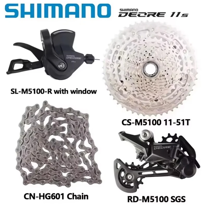 SHIMANO DEORE M5100 M5120 11 Speed Groupset MTB Mountain Bike