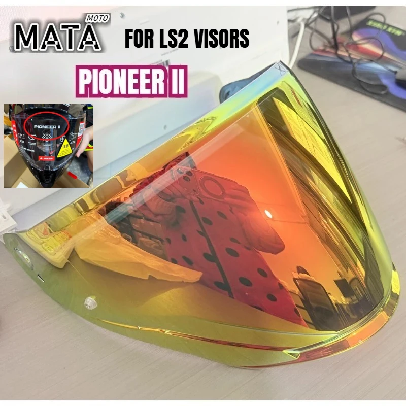 New Colors Available ! for LS2 PIONEER II  Anti-fog Stickers Light Black Lens Red  MX702 Helmet Replacement Accessories