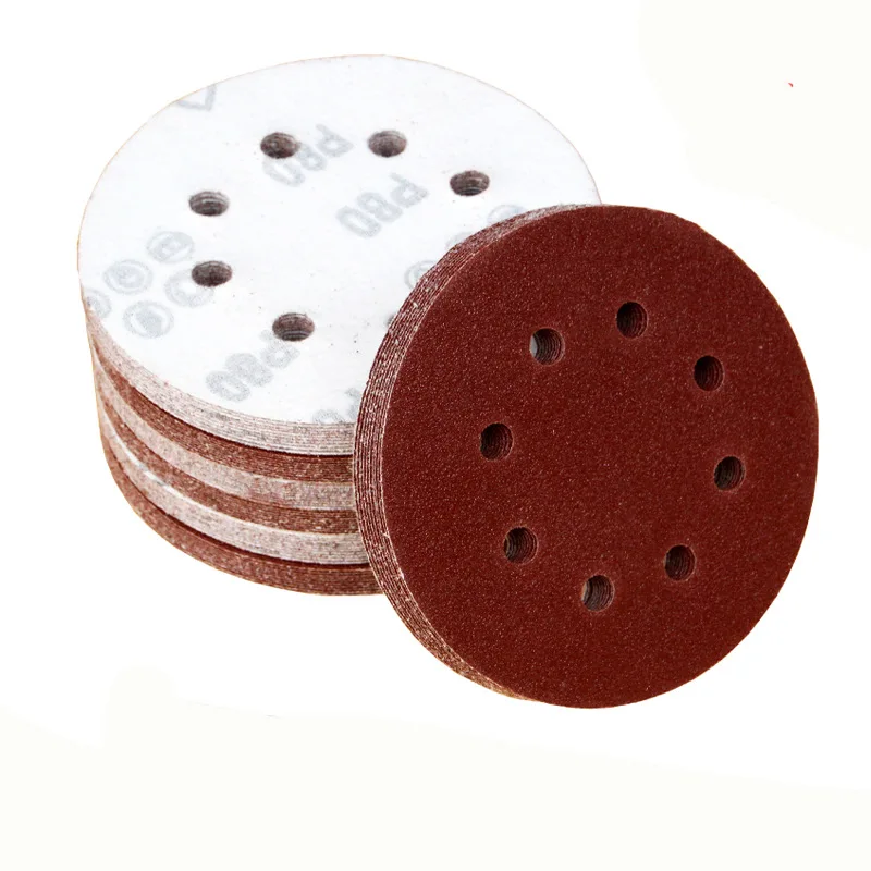 30 Stück 5 Zoll 8-Loch Schleifscheiben mit Klettverschluss, 125MM Schleifpapier für Exzenterschleifer, 400-2000 Körnung, Schleifblätter