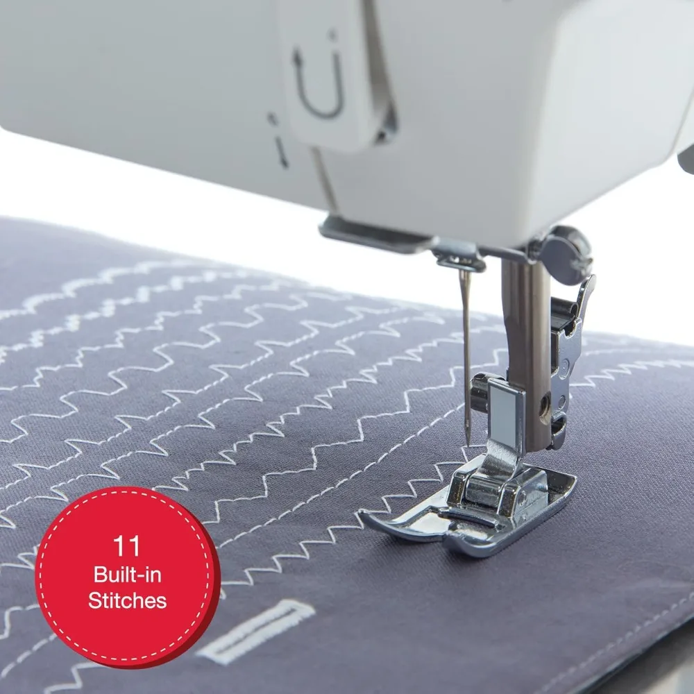 ماكينة خياطة شديدة التحمل مع مجموعة ملحقات عالية السرعة 69 تطبيقات غرزة إطار معدني كامل ذراع مجاني خيوط سريعة جريئة