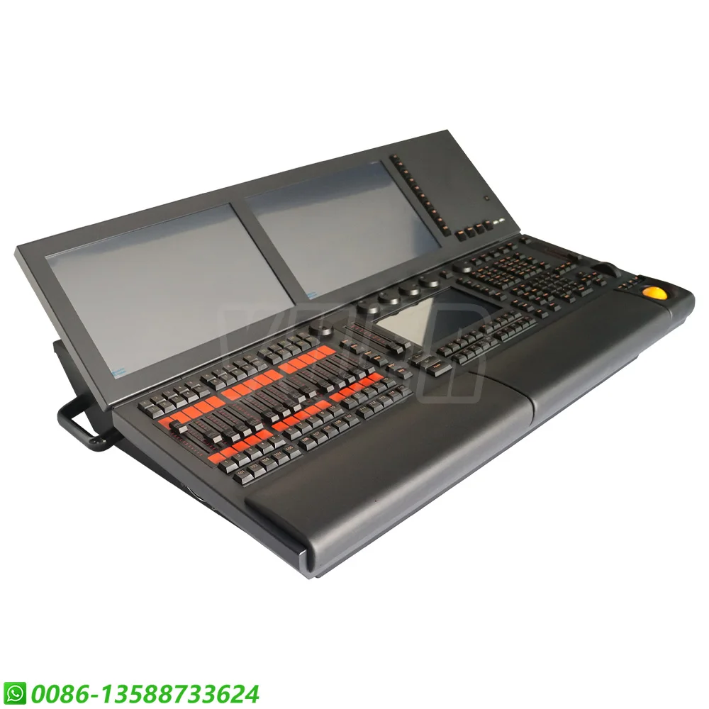 Linux Stage Lighting Console, Parâmetros, M2 para Big Concert Show, Movendo LEDs, Mídia de Vídeo, Motorizado, A e B Fader, I5, I7, 4096, DMX512