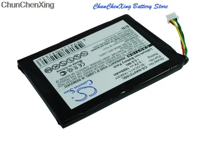 Navigon 1600, 7210 용 Cameron Sino 7310 mAh 배터리 BI-GC411-1K6KAY