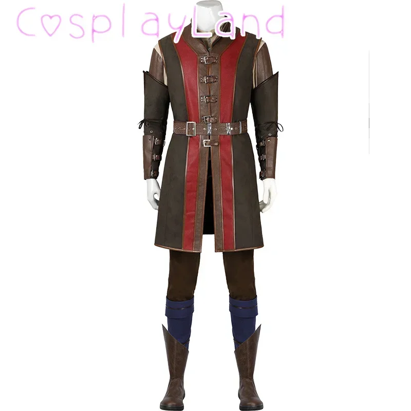 

BG3 Wyll Cosplay Costume Baldur Outfit with Coat Shirt Pants Gate 3 Costumes Halloween Carnival Uniforms Suit for Adult Men