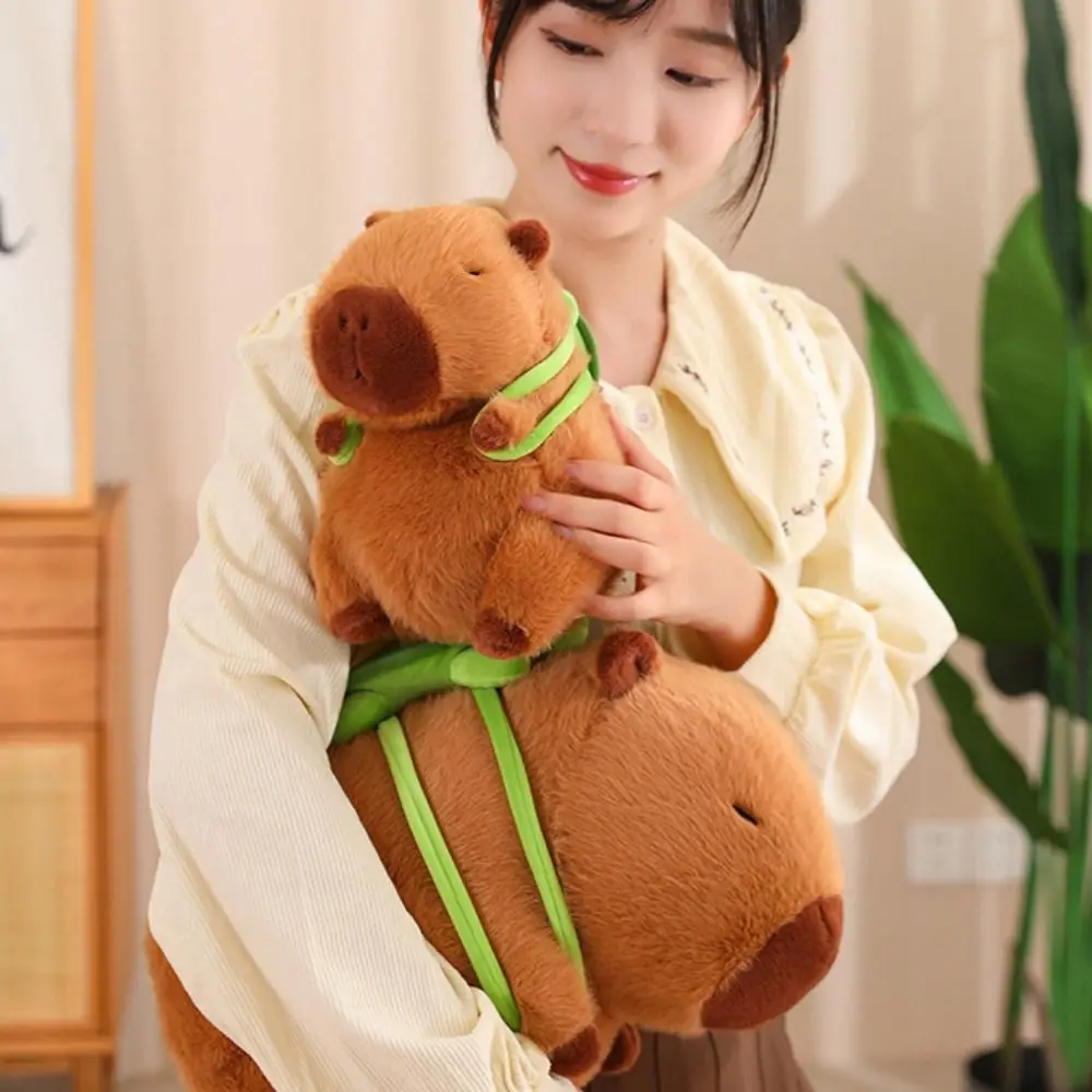 Capybara Plush Toy Capybara Doll  Soft Cotton Comfortable Wear-resistant Durable Full Filling Birthday Capybara Toy