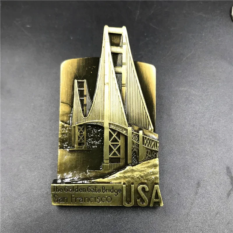 USA Golden Gate Bridge Berlin Switzerland Singapore Australia Sydney Italy Roma Paris Las Vegas China Map Fridge Magnet Souvenir