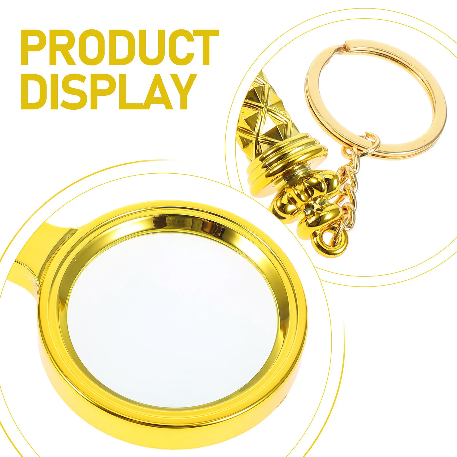 10X Handheld Magnifier for Reading Stylish Electroplated Design Clear Hd Lens Portable Compact for Books