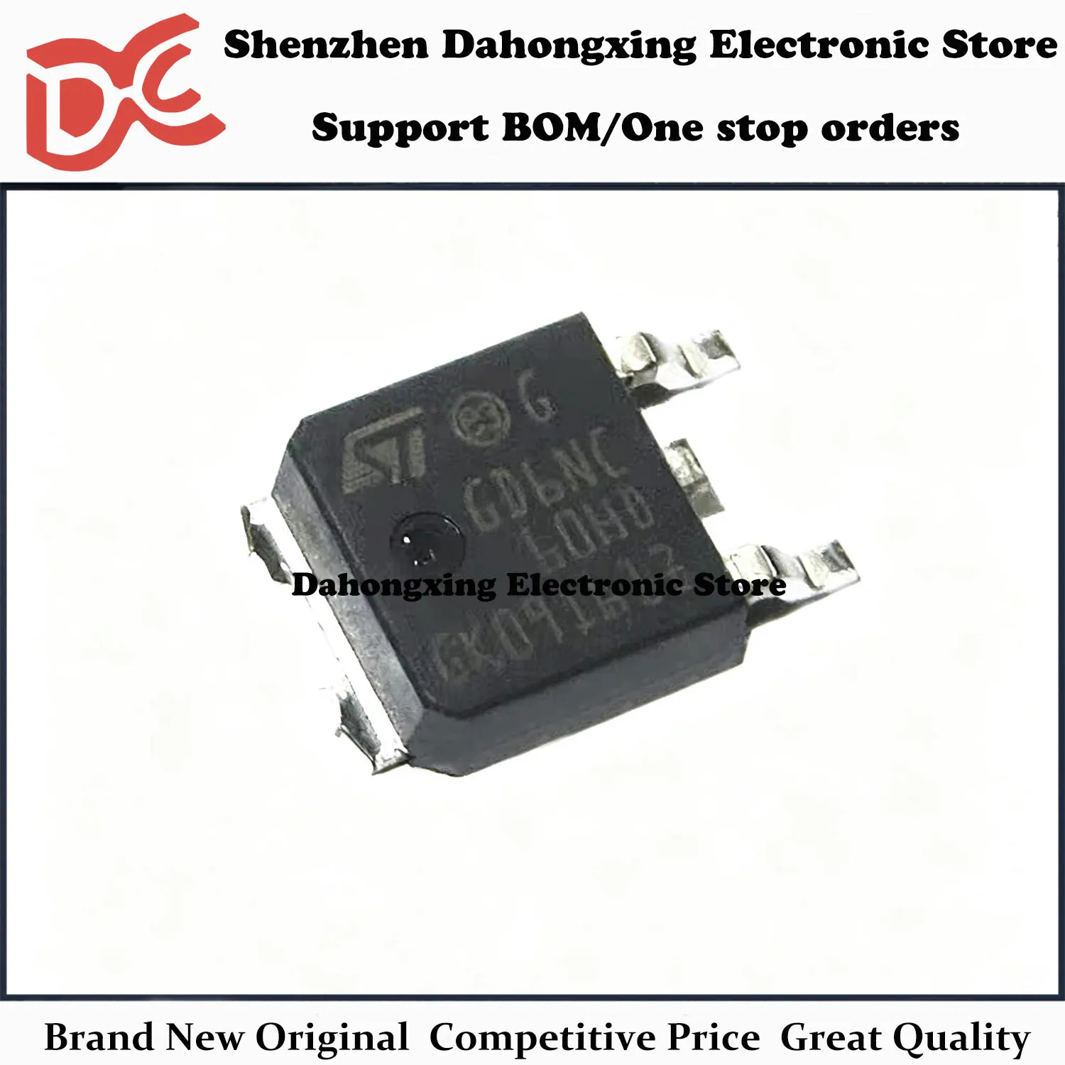 New Original 10Pcs GD6NC60HD STGD6NC60HD TO-252 6A 600V MOSFET Field-effect Transistor Electronic Components Great Quality