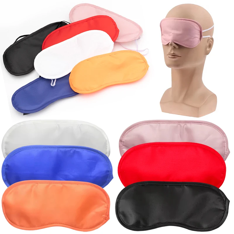 1PC Eye Mask Polyester Sleeping Eyes Shade Cover Soft Portable Blindfold 6 Colors Available Household Office Sleep Nap Props ZYF