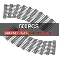 NailTask 500PCS Plastic Collated Strip Pins Nail 1 1/16″ Gas Nails Drive Pin Use in Steel and Concrete for Cordless Nailer Tool