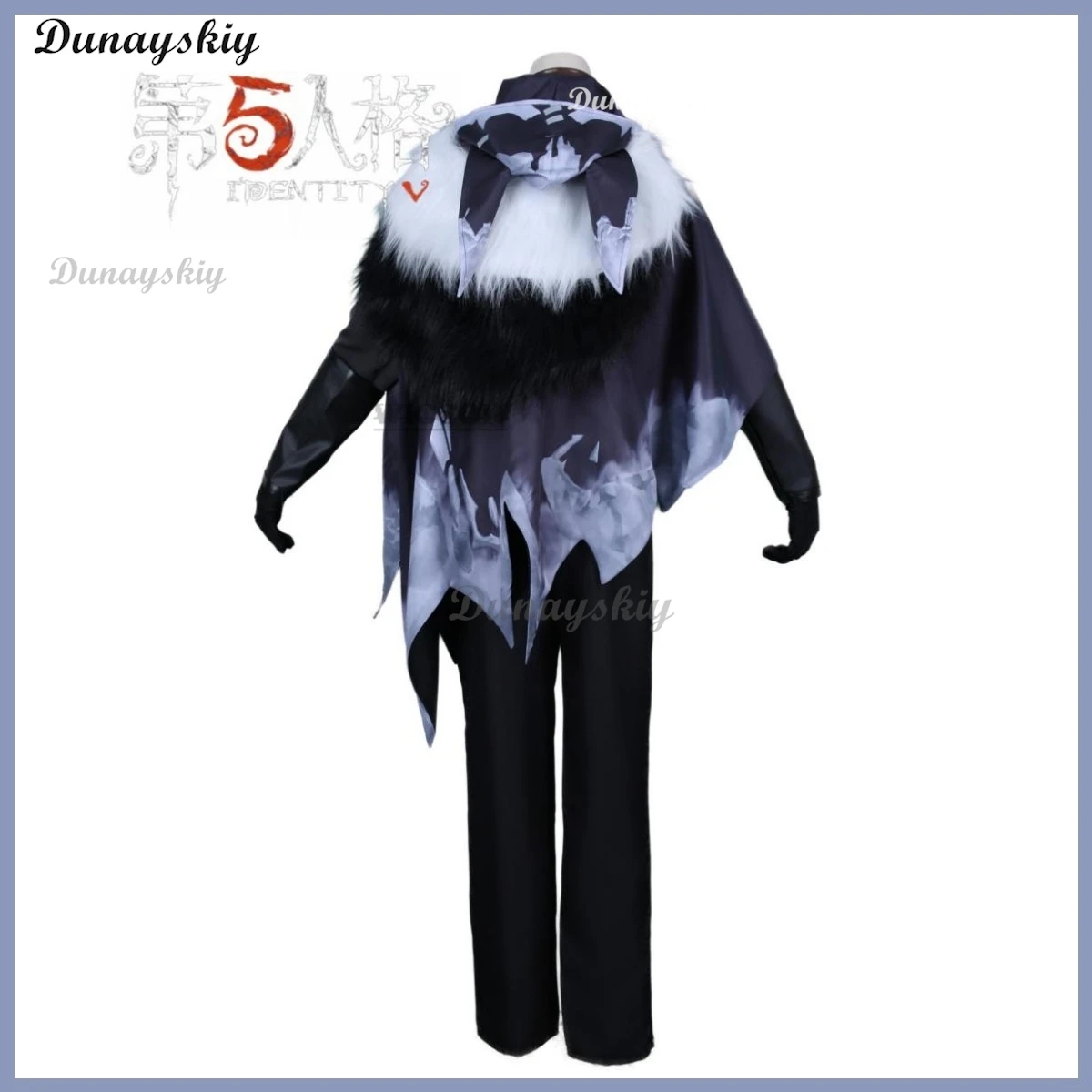 Anime Game Identity V Cosplay Costume para Homens, Noturno, Ithaqua, Peruca de Caçadores, Capa, Uniforme, Dia das Bruxas, Fato de Carnaval