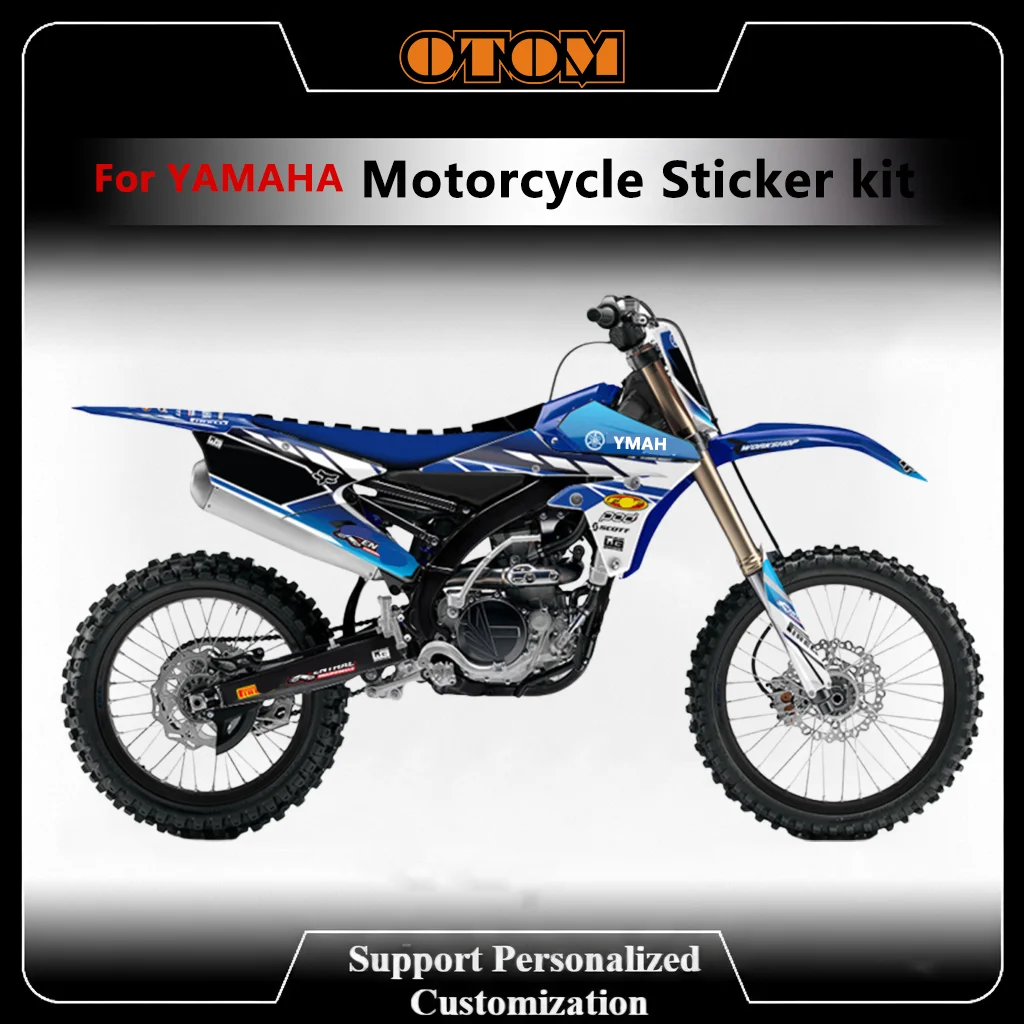 for YAMAHA 2014-2018 Motocross Customize Graphics Decals YZ250F YZF250 YZF450 Holographic Glossy Underground Sticker Kit