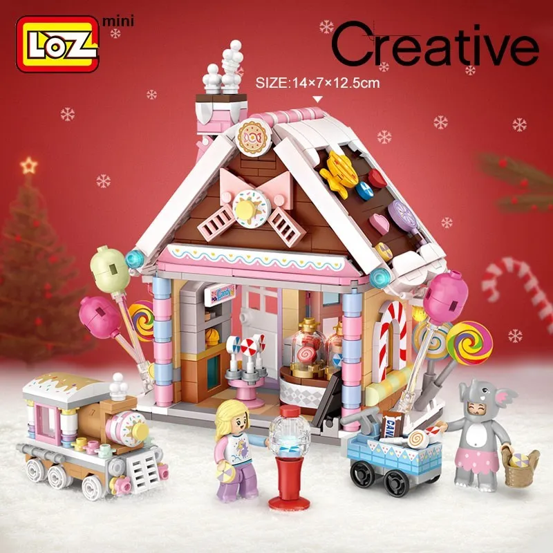 LOZ Candy House Children\'s Building Model Decoration Building Blocks Assembled Toys Puzzle Boys and Girls Birthday Gifts