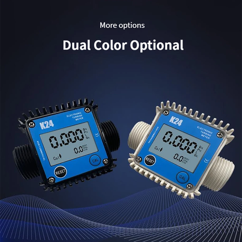

DN25 Plastic External Thread High Precision Flowmeter for Water Fuel Urea Diesel 1inch K24 Electronic Turbine Flow Meter