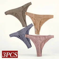 3PCS/Set Seamless G-string Panties Women Underwear Female Underpants Low Waist Thong Sexy Lingerie Seamless Sports Panties
