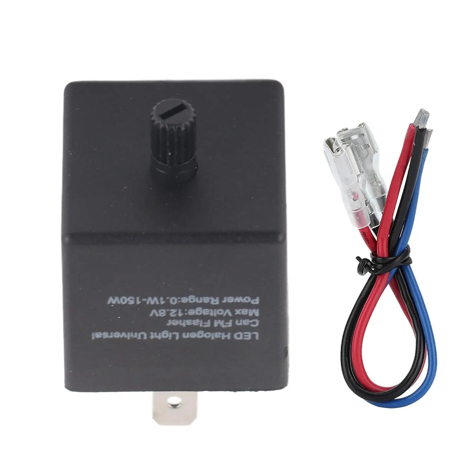 12V 24V Adjustable 3-PIN Turn Signal Relay LED Flasher Blinker for automotive Motorcycle - Latching Plug