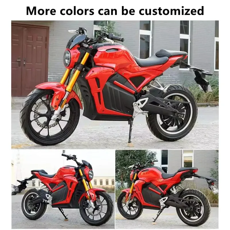 

Krono Wild Hot Selling 3000W Electric Racing Motorcycles 90km/h Speed With Wheel Motor 72V Voltage Dirt Bike Streetbike For Off-