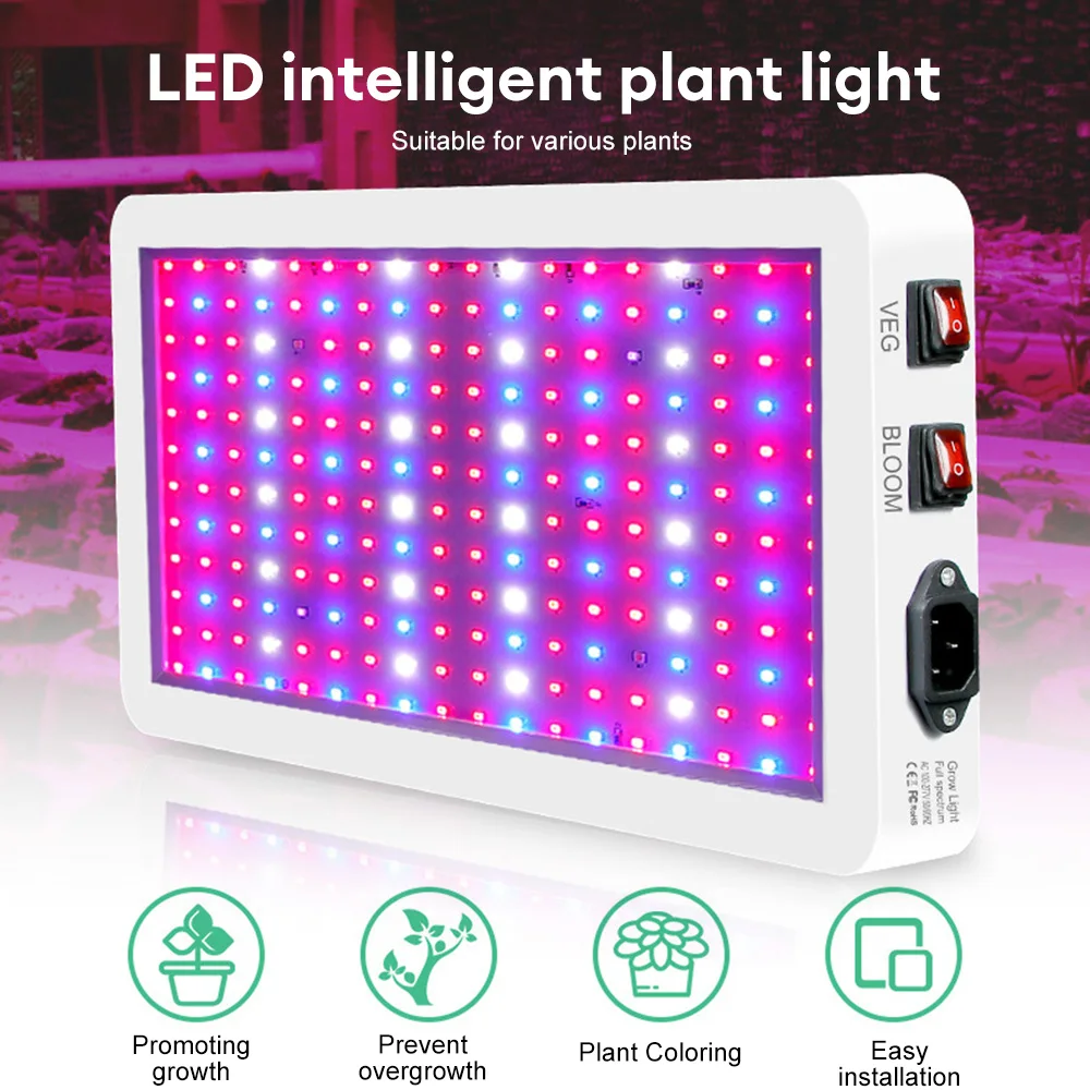 Full Hydroponic Lauren Light LED Plant Grow Lights, Plantes, Fleurs, Serre, Tente, Nik, Panneau ultra-mince, Lampe