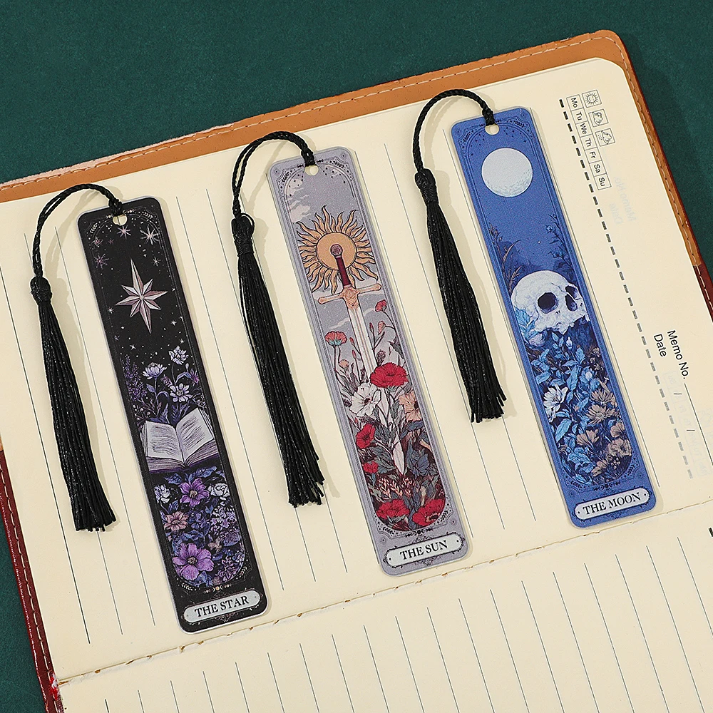Gothic Tarot Card Bookmark Gift - Ladies' Fun Bookmark, Tarot Card Reading Accessories Suitable for Book Enthusiasts,
