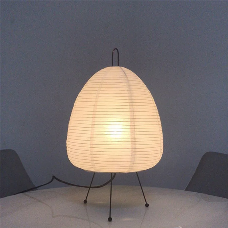 

ABHB-2X Japanese Rice Paper Lantern LED Table Lamp Living Room Bedroom Bedside Study Hotel Homestay Tripod Floor Lamp,US Plug