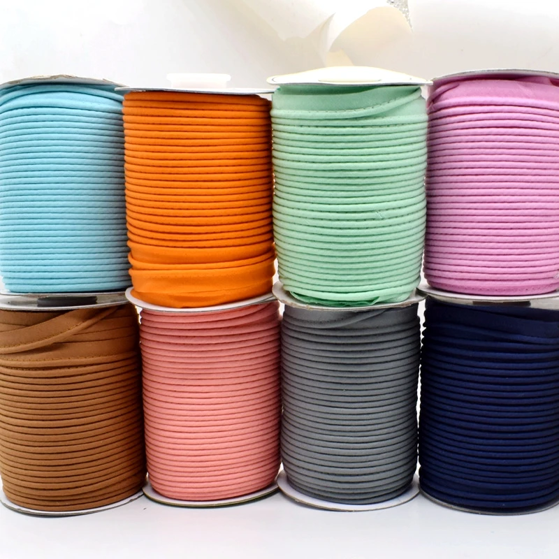 القطن التحيز الأنابيب الحبل الشريط ملزمة 1/2 "(12 مللي متر) DIY بها بنفسك خليط الملابس الخياطة صنع المنسوجات المنزلية الفراش
