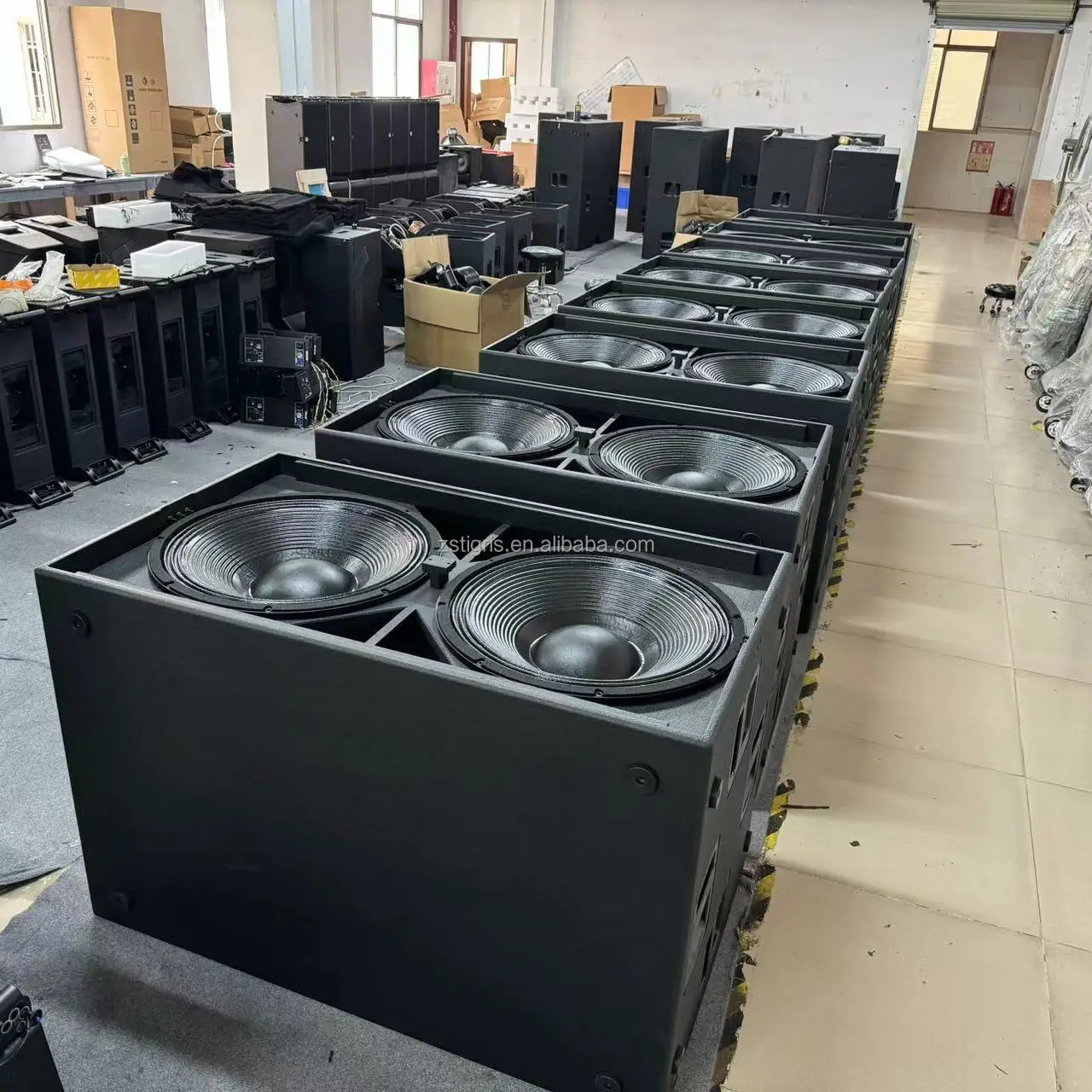 Sub 9007-AS Dual 21 Inch Powerful Active Subwoofer Audio System Rcf Speaker Professional Stage Speaker