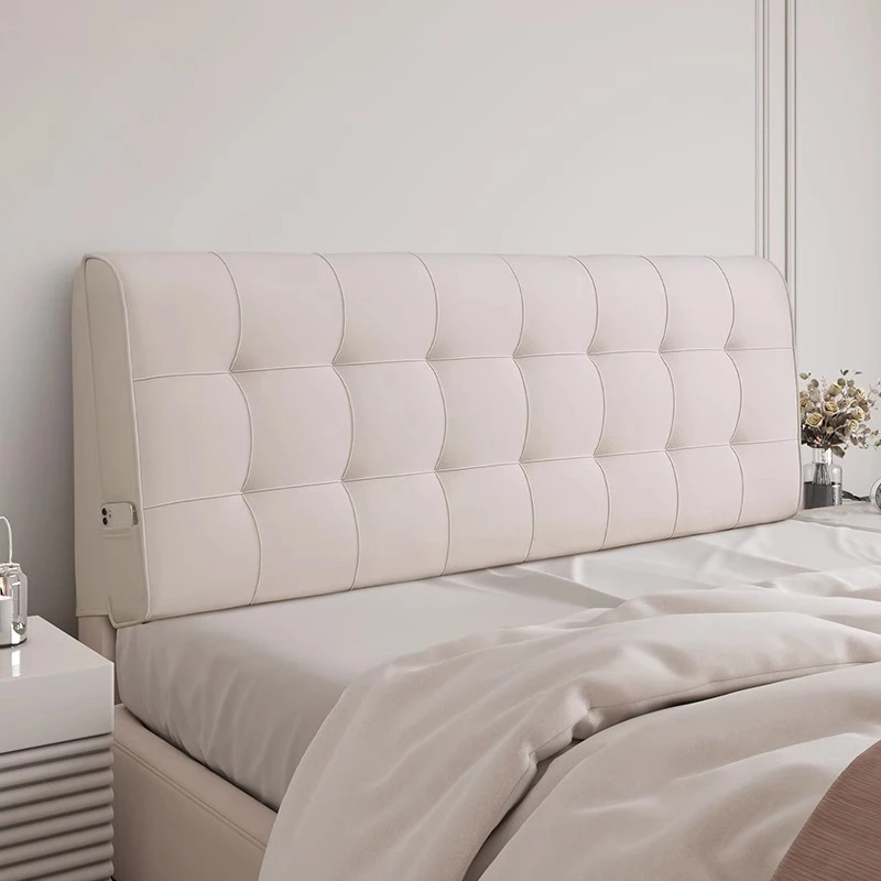 Princess Style Upholstered Bed Backrest Cushion Soft Padded Headboard with Removable Cover for Bedroom Lounge Cushion