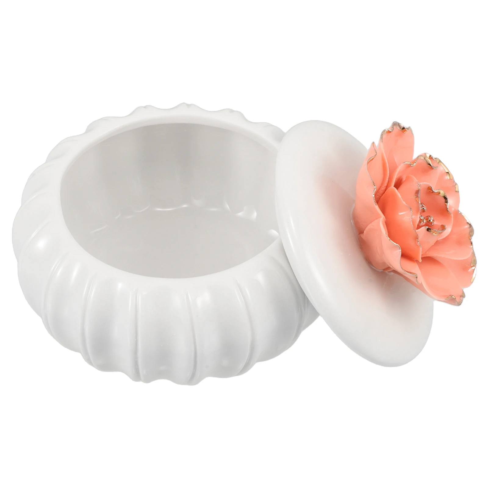 

Nordic Style Ceramic Jewelry Box Hand Painted Storage Jar Organizer for Rings Earrings Bracelets Decorative Trinket Case