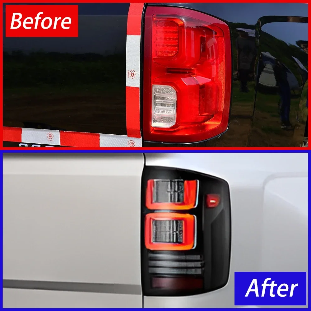 Auto Rear Back Lamps For Chevrolet Silverado 2007-2018 LED Car Taillights Assembly Upgrade Dynamic Brake Lights Tool Accessories