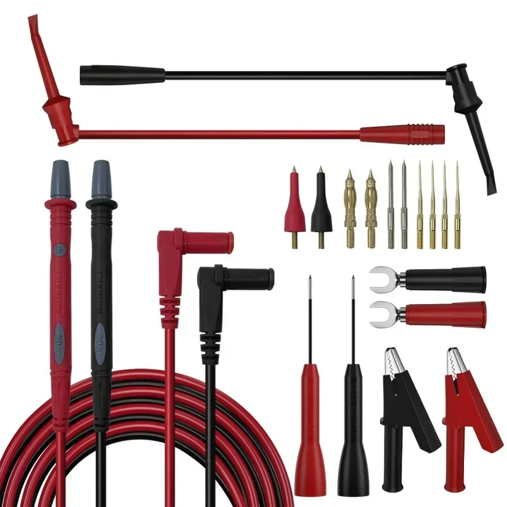 

Электрический испытательный зонд 1 метр, позолоченный, 4 мм, разъем типа «банан», 2 мм, 1 мм, сменные наконечники, огнезащитный для точных измерений