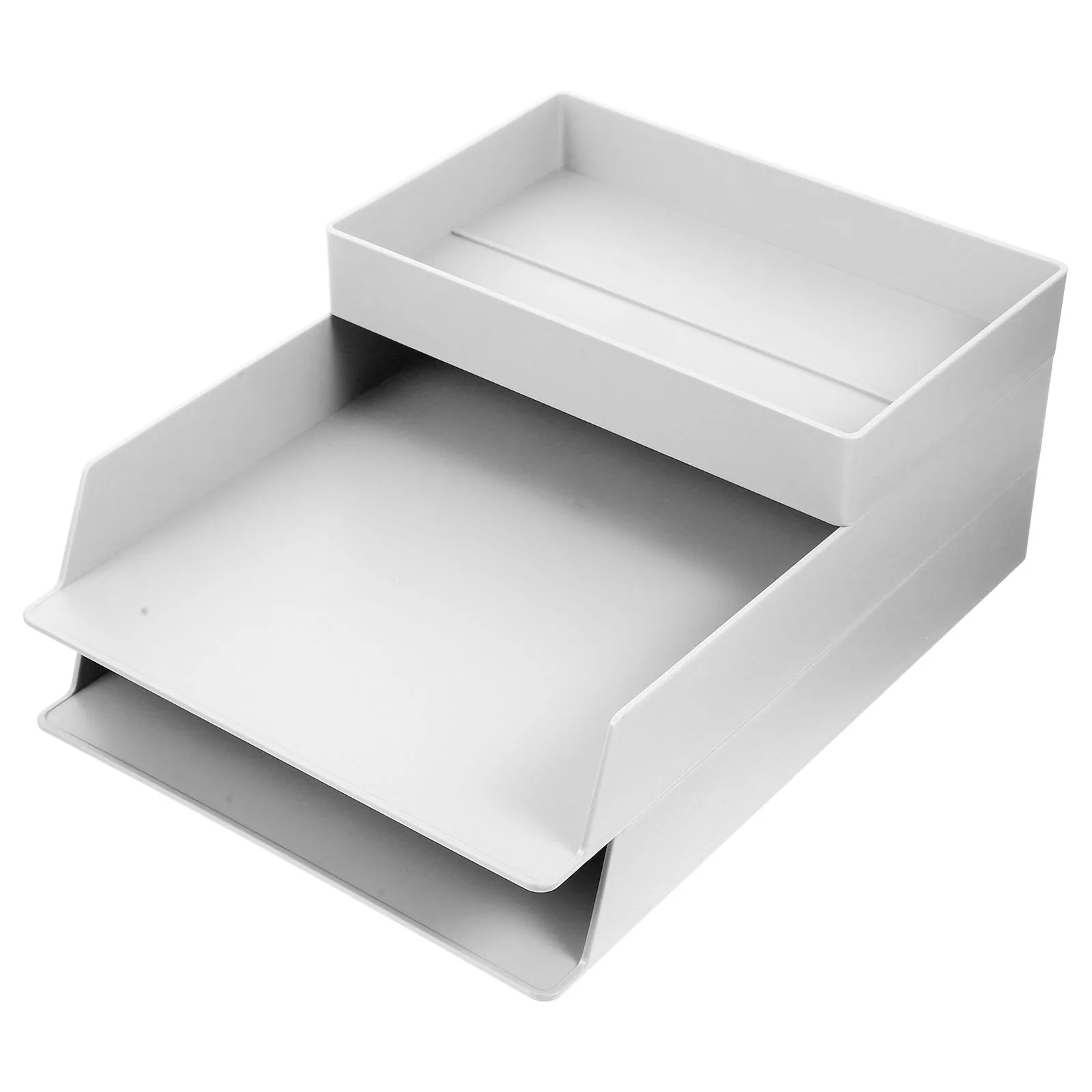 

1 set File Storage Box Large Capacity Desk ganizer A4 A5 Document Holder Stackable Office Supplies Student Shelf Storage