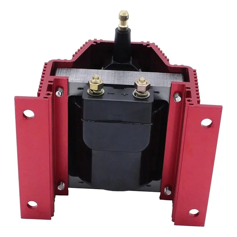 A20K-High Output E-Core Ignition Coil, External Male 12V Design For V8 Chevy Ford Olds Pontiac Mopar Vehicles